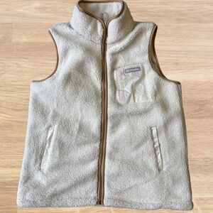 Columbia Off-White Fleece Vest